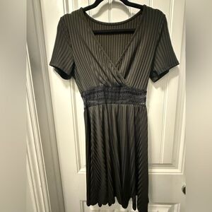 Elegant Black Midi Dress